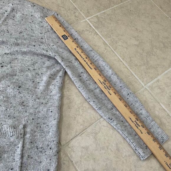 Madewell Donegal Kent coziest yarn Oversized Size L speckled gray long line - Picture 14 of 16